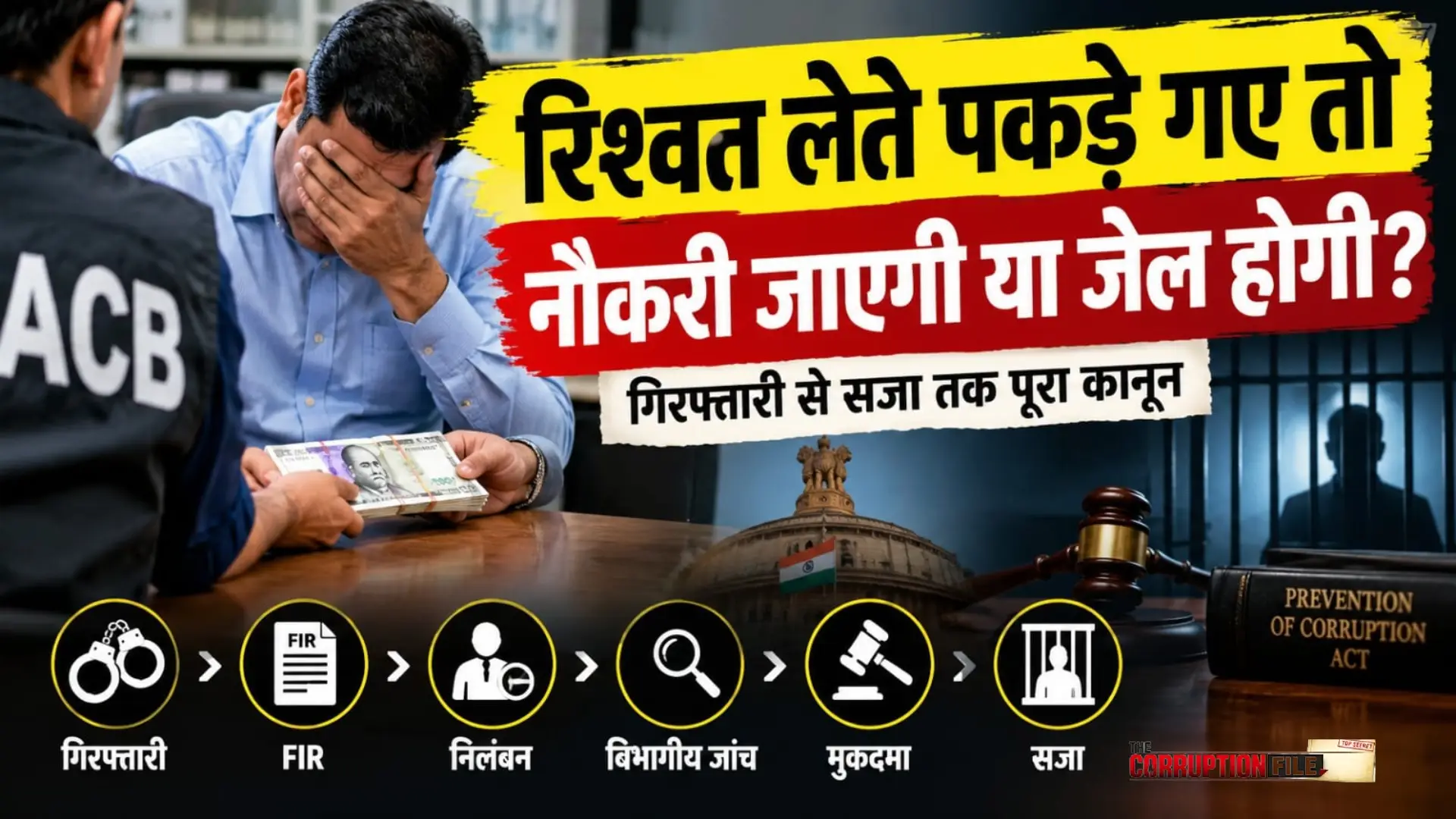 Government Employee Bribery : रिश्वत लेते पकड़े गए सरकारी कर्मचारी का क्या होता है? समझिए पूरा कानून